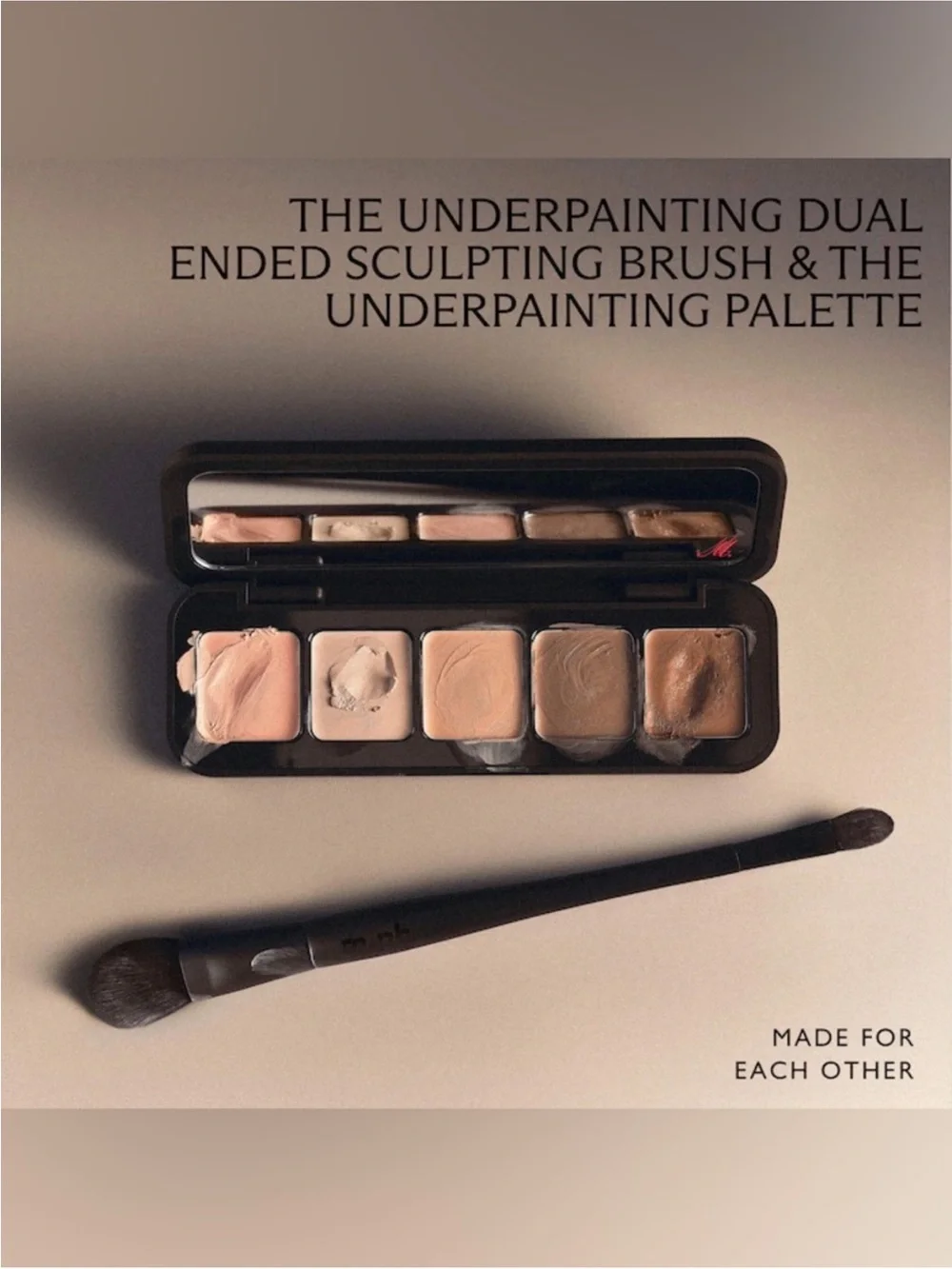 m.ph by Mary Phillips Underpainting Dual-Ended Sculpting Brush NEW
